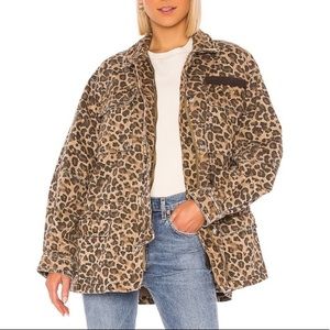 NWT Free People seize the day leopard Size Large